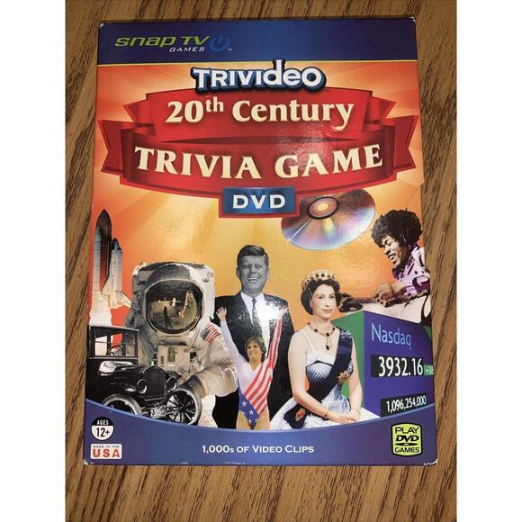 Other - Trivideo 20th Century Trivia Game DVD, 2005 TV Games Interactive FREE SHIPPING!